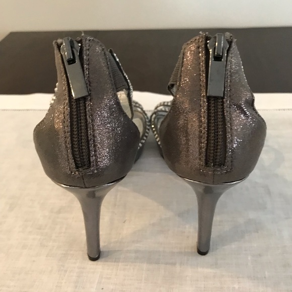 Rhinestone t-strap heeled sandal - Picture 3 of 4